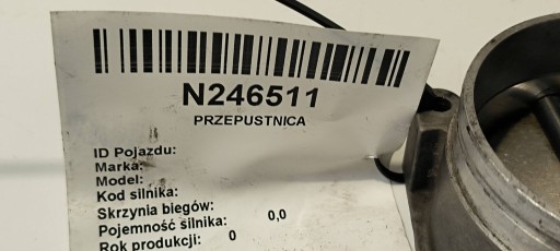 throttle flap 07D133062 AUDI A8 D3