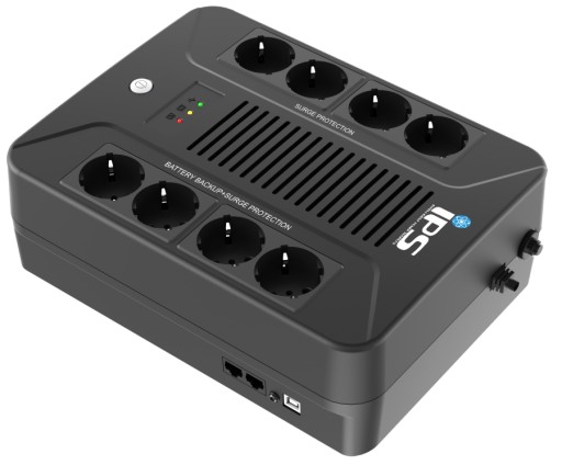 Dm1-li-0k6-pc-1x7 джерело безперебійного живлення дбж в смузі 600va 360w ips комп'ютер