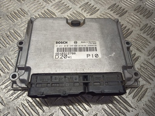 Контролер комп'ютера двигуна fiat ducato 2.0 hdi 9648312780