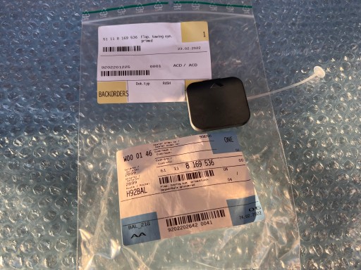 8169536, - BMW E38 крышка буксирного проушины OEM 51118169536