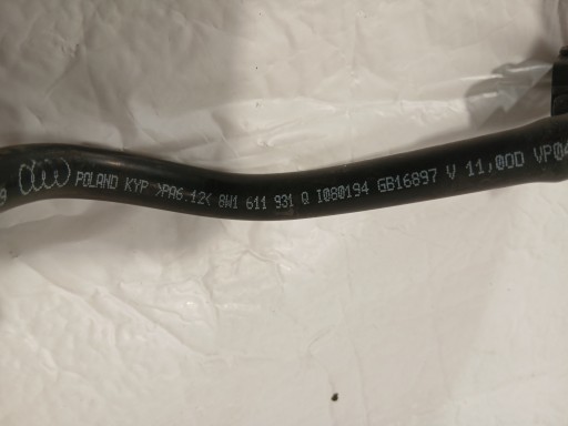 AUDI A4 B9 LIFT crijevo prijenos snimač tlaka serva 8W1611931Q