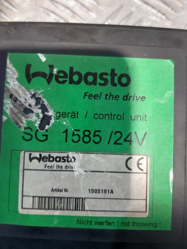 Bedienteil WEBASTO webasto SG 1585/24V 1303191A