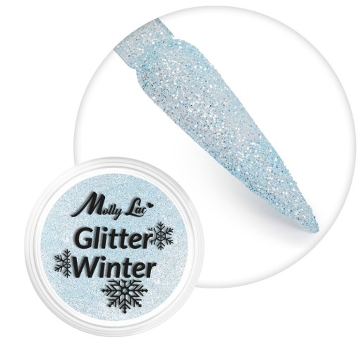 MollyLac Glitter Winter 03 - 1g peľ efekt na zdobenie