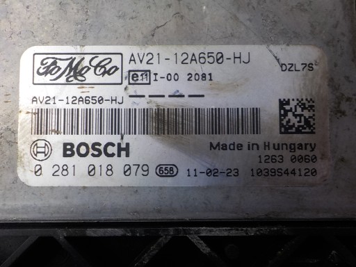 FORD Computer Bedienteil AV21-12A650-HJ 0281018079