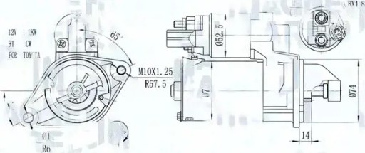 Стартер 063721450010 магнети марелли