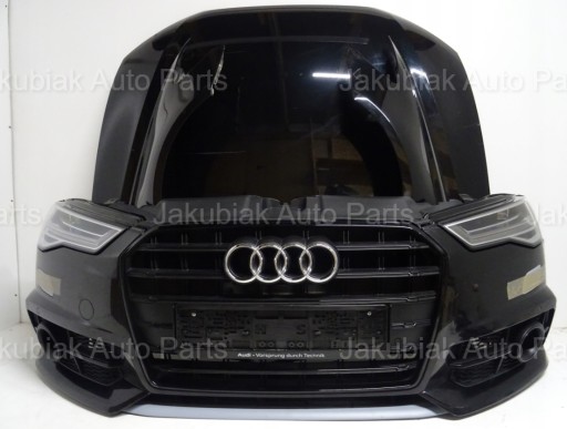 AUDI A6 C7 LIFT 4G S-LINE КАПОТ, БАМПЕР, РЕМЕНЬ MATRIX, ПЕРЕДНЯЯ КОМПЛЕКТАЦИЯ