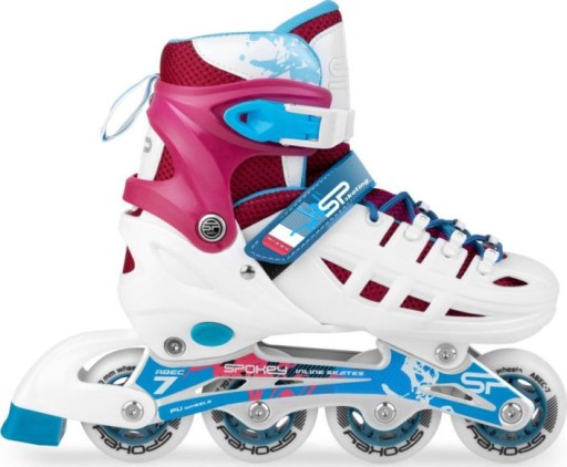 Дитячі роликові ковзани Mizou 31-34 Spokey рожеві