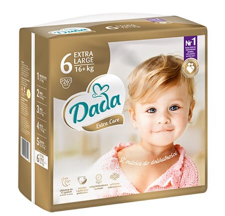 Підгузки Dada Extra Care р.6 16-25 кг 26 шт.