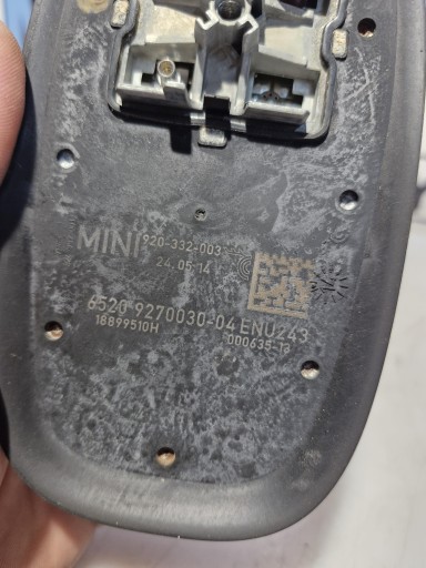 9270030 MINI COOPER F55 F56 F60 Antenne Toit GPS