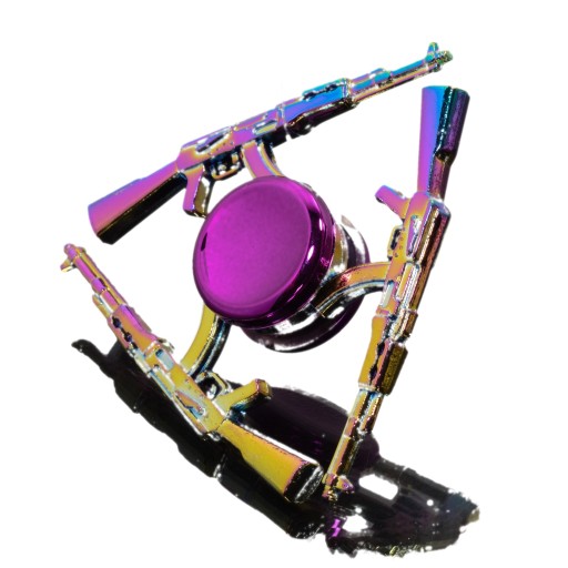 FIDGET SPINNER HAND SPINER METAL RIFLE