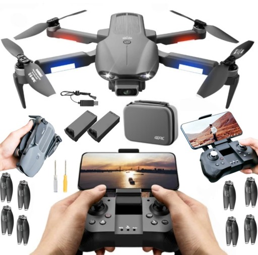 Дрон F9 4DRC ДРОН З КАМЕРОЮ 6K HD GPS ДРОН Funkli 3000m 3000m 2500mAh