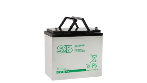 Аккумулятор vrla agm 12 в 55 ач (срок службы 10-12 лет) sbl55-12i