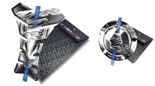 TANK-PAD + CAP-PAD от FOOQS для KAWASAKI ZX-9-R