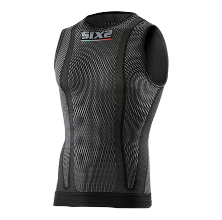 SIXS SMX tričko bez rukávov carbon čierna M/L