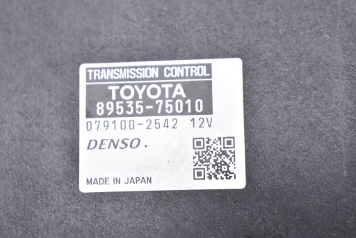 control unit gearboxes 89535-75010 TOYOTA PRIUS III XW30 1.8 HYBRID 99 KM 09-11