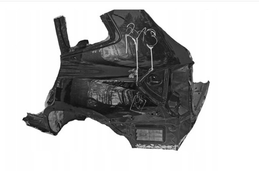 ІДЕАЛЬНА ЗАДНЯ ЧЕТВЕРТЬ ЛІВА ЗАДНЯ BMW X3 G01 - БІЛИЙ КОЛІР 1