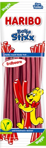 Żelki Haribo Balla Stixx Erdbeere 200 g