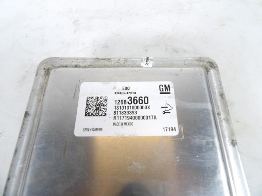 OPEL ASTRA K 1.4T control unit of the engine 12683660