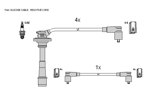 КАБЕЛЬ ЗАЖИГАНИЯ STARLINE S ZK 9154