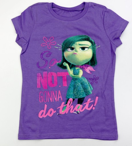 Disney Pixar W głowie się nie mieści Koszulka dziecięca dziewczęca r. M 7/8