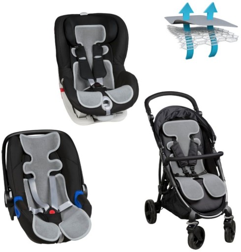 Вкладиш для сидіння Air Cuddle 0-18 кг, сірий