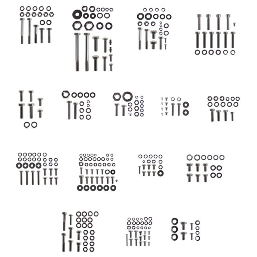 028270 - Болты кузова и подвески MZ TS125 TS150-нержавеющие - HQ RU образец ORG