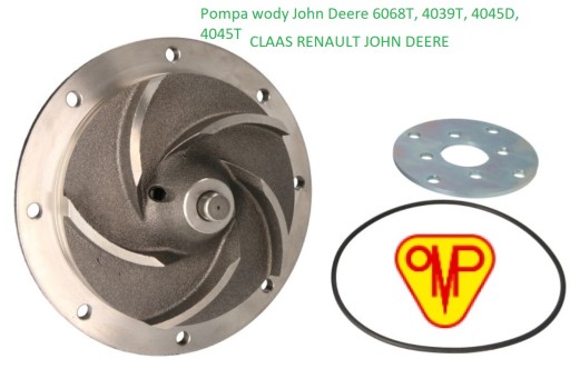 RE53757, 6005016066, - Водяний насос John Deere 6068T, 4039T, 4045D, 4045T OMP