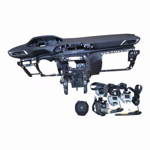 console cockpit dashboard airbag seat belt pretensioners KOMPLET PEUGEOT 3008 II 5008 II