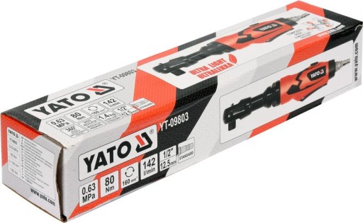 ПНЕВМАТИЧЕСКАЯ ТРЕЩОТКА YATO 1/2'' 80NM YT-09803
