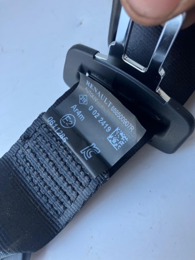 Gurten Sicherheits mitte heck RENAULT ZOE II LIFT schwarzer