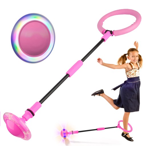 ХУЛА-ХОП НА СКАКАЛЦІ ДЛЯ ДІТЕЙ З ПІДСВІЧУВАННЯМ НА НОГАХ