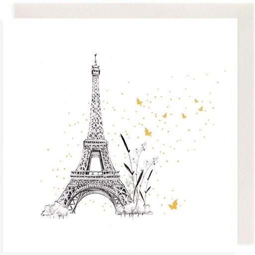 КВИТОК ЗОЛОТИЙ КВАДРАТ CL3805_BL ЕЙФЕЛЕВА ВЕЖА