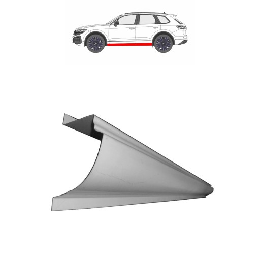 Autobig-14784 - Представитель Порог TOYOTA LAND CRUISER FJ 100 98-07 L