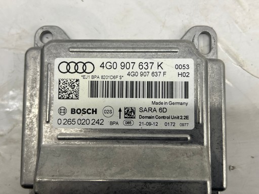 AUDI A6 C7 4G 10-14r module control unit PRZYSPIESZENIA 4G0907637K