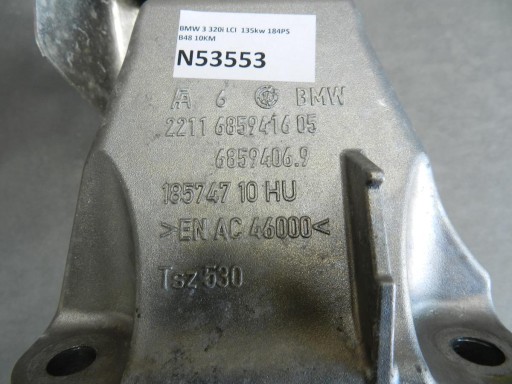 BMW 3 F30 F34 2.0i holder engine mount 6859416