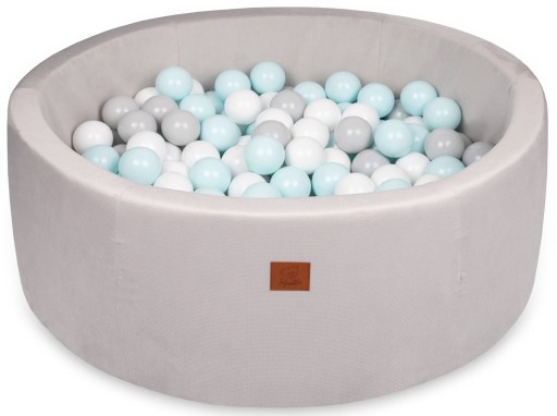 Басейн з кульками Infantilo сірий 90х30 см + 200 куль