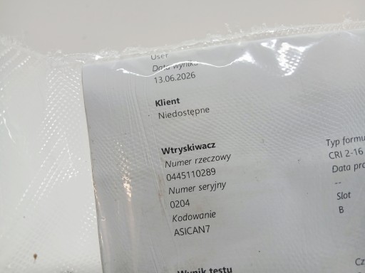 Injecteur BMW E90 2.0 D 0445110289