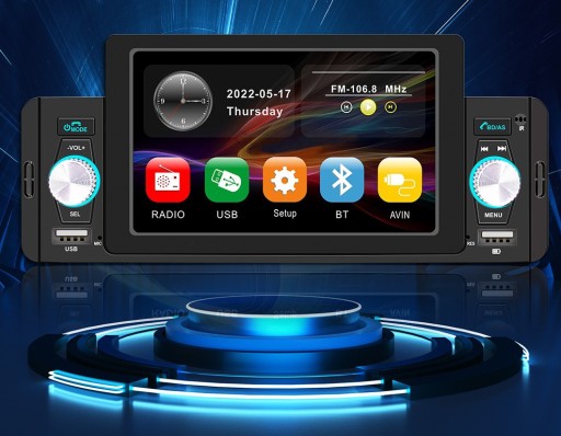 АВТОМОБИЛЬНЫЙ РАДИОПРИЕМНИК 1 DIN ANDROID AUTO APPLE CARPLAY