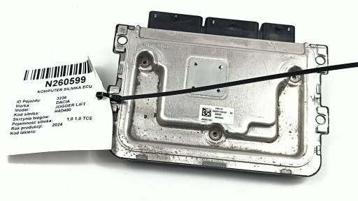 Computer DES MOTORS ECU 237100773V 1.0 TCE DACIA JOGGER LIFT