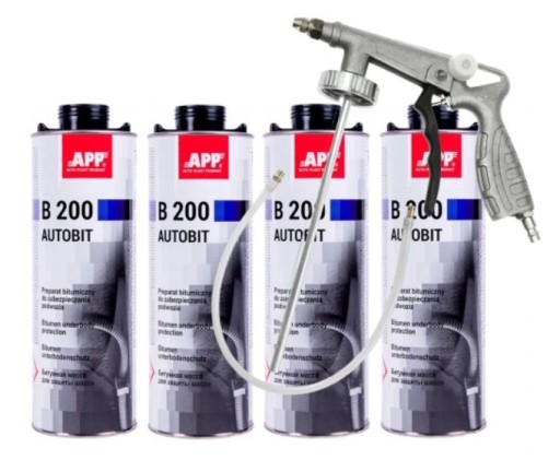 4 x APP B200 - набір для обслуговування шасі + пістолет APP NTOOLS