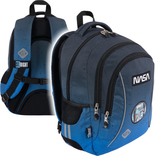 Рюкзак шкільний багатокамерний St.Right BP-26 Space Moon 20 л