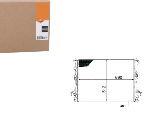 NRF53820(EXT) - NRF РАДІАТОР RENAULT ESPACE 2.0DCI 06- NRF