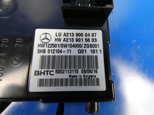 MERCEDES E KLASA W213 C W205 module control unit of the heating of the air conditioning