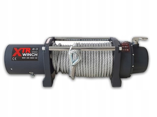 ЛЕБІДКА XTR 8000 ФУНТІВ 3,6 Т ПОЗАШЛЯХОВИЙ ТРОС