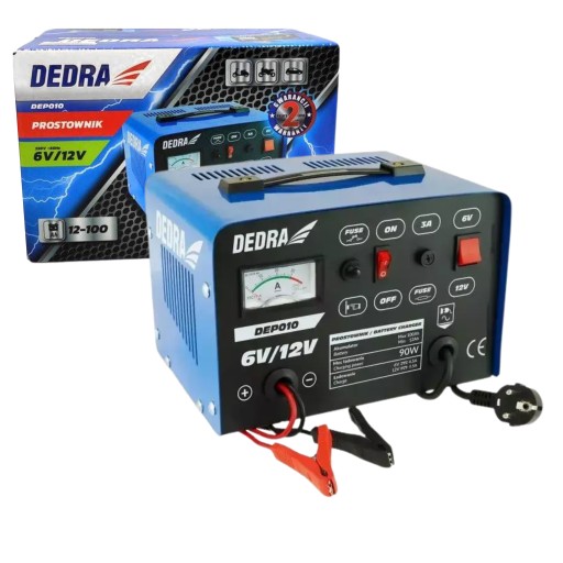 Выпрямитель 6V/12V 12-100AH 4.5 A 90W DEDRA DEP010