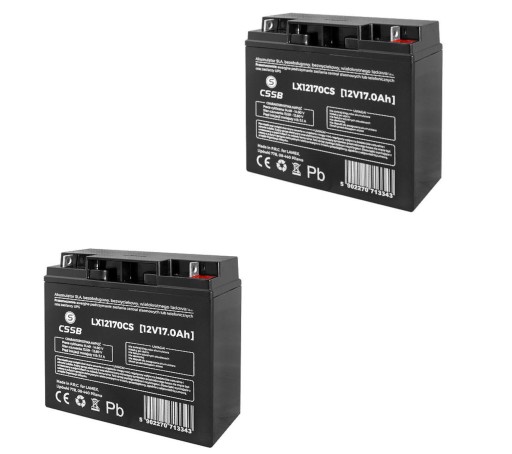 2x agm акумулятор 12v 17ah cssb як 18ah 20ah ups велосипед сонячна сигналізація