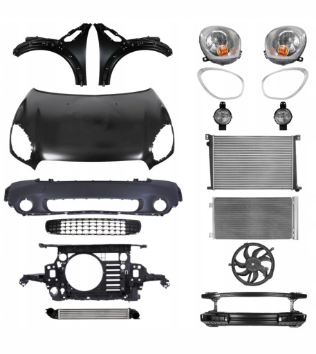 3982 - Mini Cooper Countryman R60 10-16 ремінь капота бампера