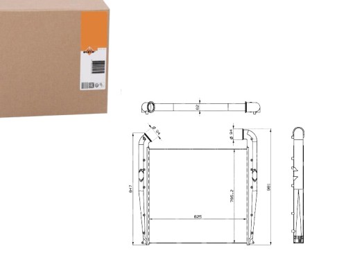 309018 - ИНТЕРКУЛЕР (HIGH CAB) SCANIA 4 DC11.01-DT12.