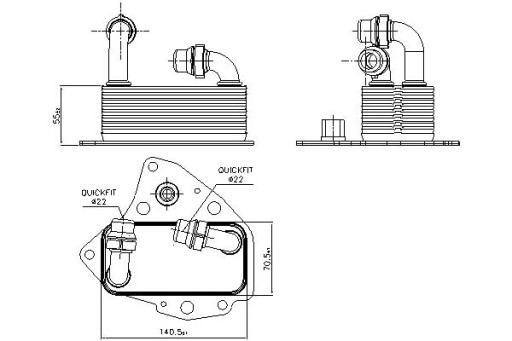 90803 - МАСЛООХОЛОДЖУВАЧ NISSENS ALFA ROMEO 159 2.0 JTDM (9