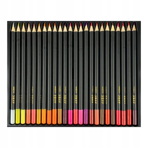 Profesionálne ceruzkové pastelky v plechovke 48 prémiových farieb s motýľom Avec